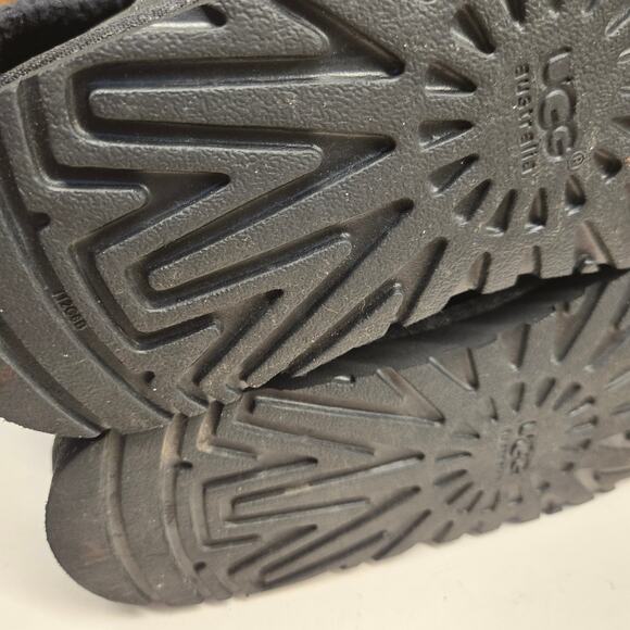 Ugg 1007691 Cassidee Tall Black Suede and Knit Double Buckle Boots - US 9 EU 40 - Picture 9 of 10